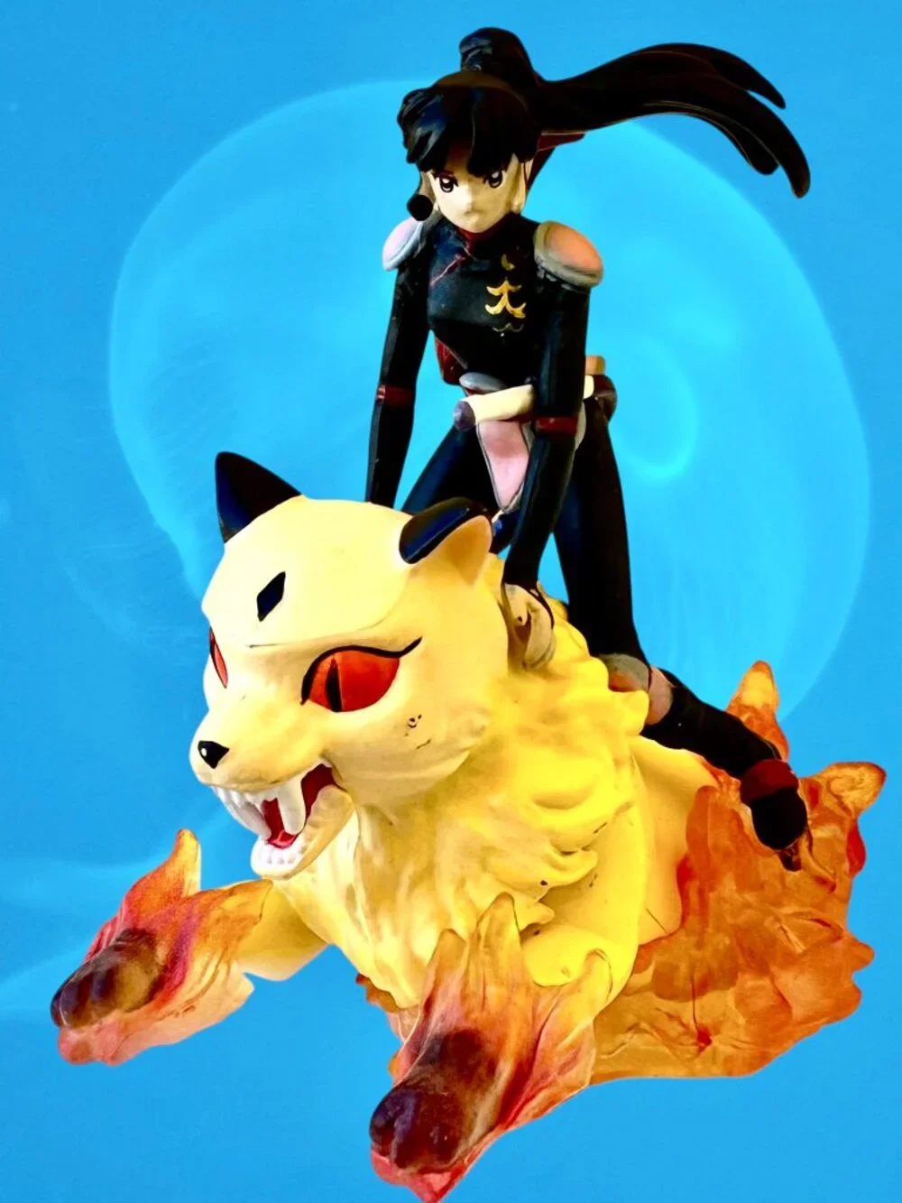 2005 Toynami InuYasha Mini Figurines Sango And Kirara Demon Slayer